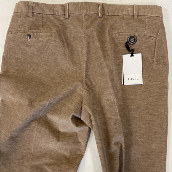 HILTL Soft Cotton Corduroy Parma 95 Trouser in Light Tan Size 40 NWT $245 - Picture 5 of 8